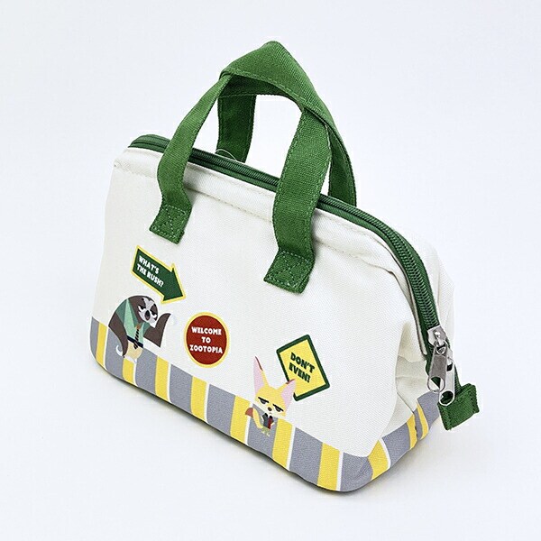 ディズニー ズートピア 帆布地 保冷 がま口 ランチバッグ Disney