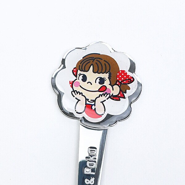 サンリオ ハローキティ × 不二家 ペコちゃん ステンレス子供フォーク(ダイカット) カトラリー 不二家 キッズ Sanrio