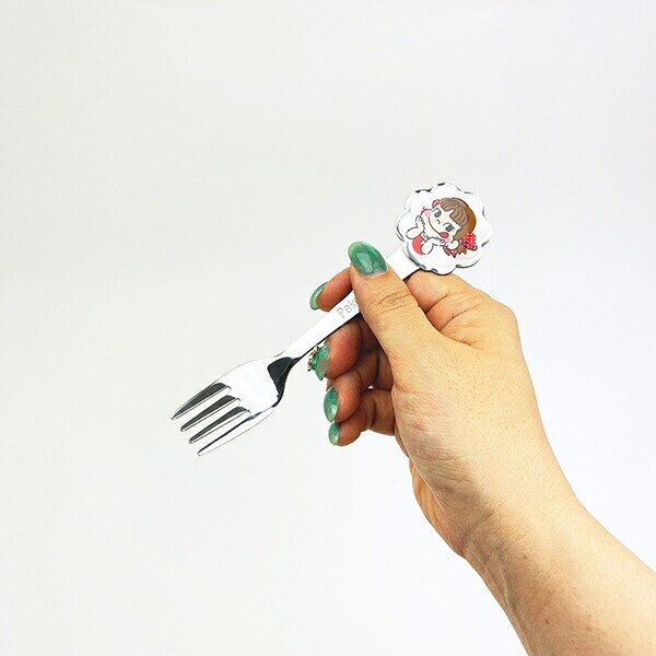 サンリオ ハローキティ × 不二家 ペコちゃん ステンレス子供フォーク(ダイカット) カトラリー 不二家 キッズ Sanrio