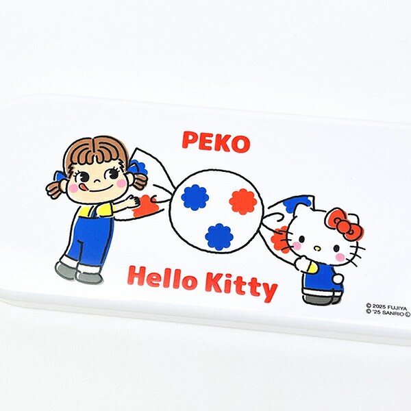 サンリオ ハローキティ × 不二家 ペコちゃん 抗菌食洗機対応スライドトリオセット ランチ 日本製 不二家 Sanrio