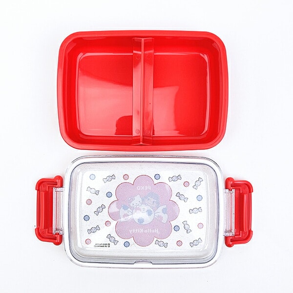 サンリオ ハローキティ × 不二家 ペコちゃん ふわっとフタタイトランチボックス なかよし ラメ 弁当箱 日本製 Sanrio