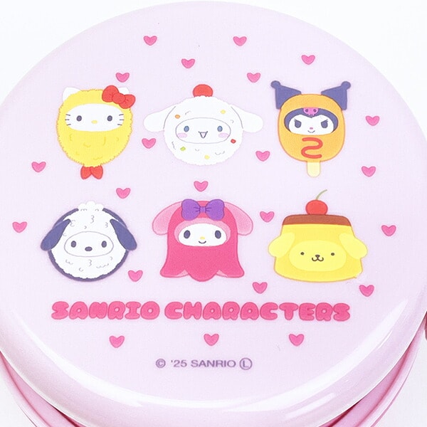 サンリオキャラクターズ 抗菌丸型ランチBOX 2段 ランチ 日本製 なりきり食べ物シリーズ Sanrio