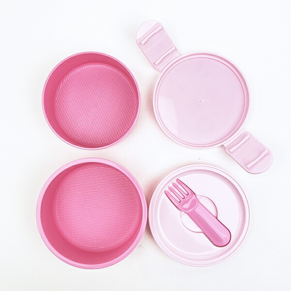 サンリオキャラクターズ 抗菌丸型ランチBOX 2段 ランチ 日本製 なりきり食べ物シリーズ Sanrio