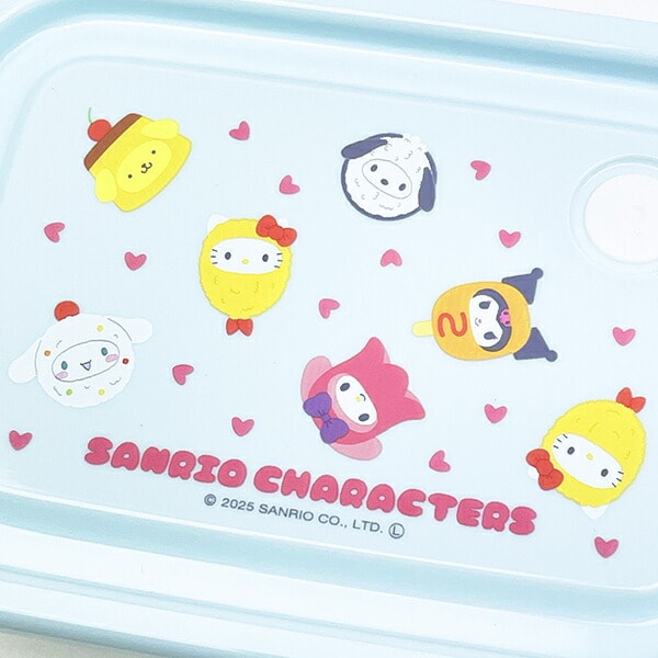 サンリオキャラクターズ 抗菌シールボックス(M) 2P ランチ 日本製 なりきり食べ物シリーズ Sanrio
