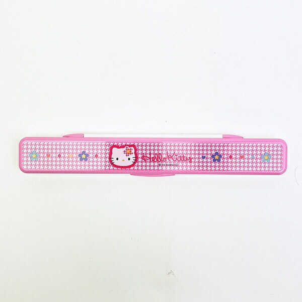 サンリオ ハローキティ 抗菌音の鳴らない箸箱セット ランチ カオハナシリーズ 日本製 Sanrio