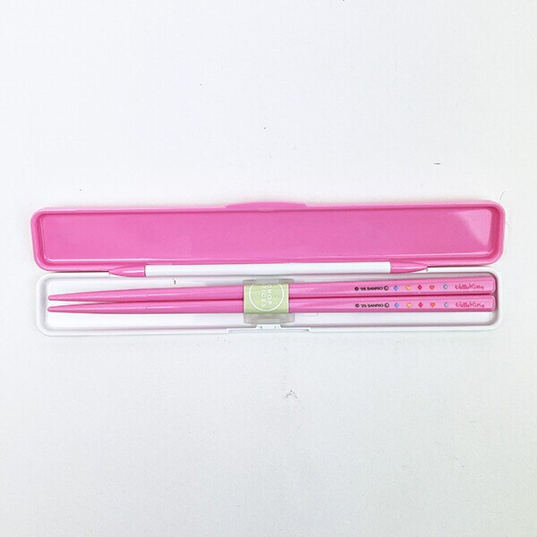 サンリオ ハローキティ 抗菌音の鳴らない箸箱セット ランチ カオハナシリーズ 日本製 Sanrio