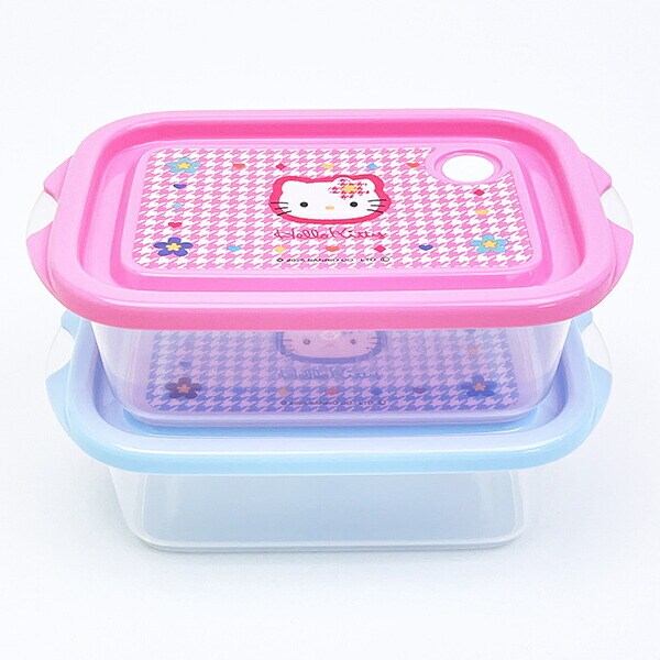サンリオ ハローキティ 抗菌シールボックス(2P) カオハナ 日本製 ランチ Sanrio