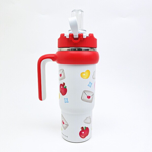 サンリオ ハローキティ ハンドル付2WAYストローステンレスタンブラー 水筒 ランチ Sanrio