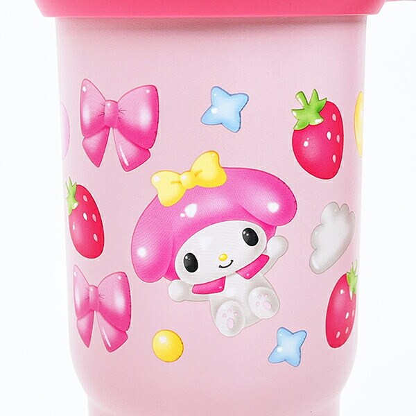 サンリオ マイメロディ ハンドル付2WAYストローステンレスタンブラー 水筒 ランチ Sanrio