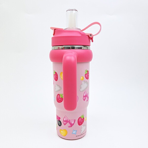 サンリオ マイメロディ ハンドル付2WAYストローステンレスタンブラー 水筒 ランチ Sanrio