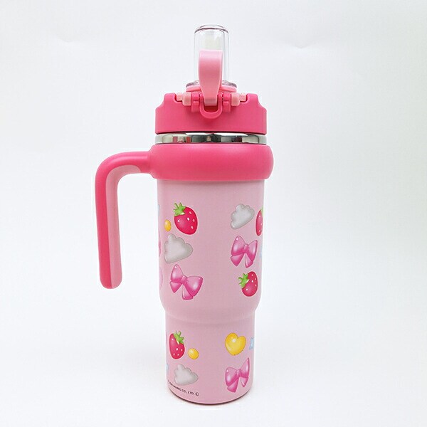 サンリオ マイメロディ ハンドル付2WAYストローステンレスタンブラー 水筒 ランチ Sanrio