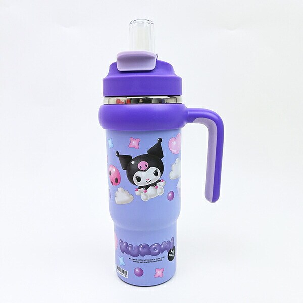サンリオ クロミ ハンドル付2WAYストローステンレスタンブラー 水筒 ランチ Sanrio