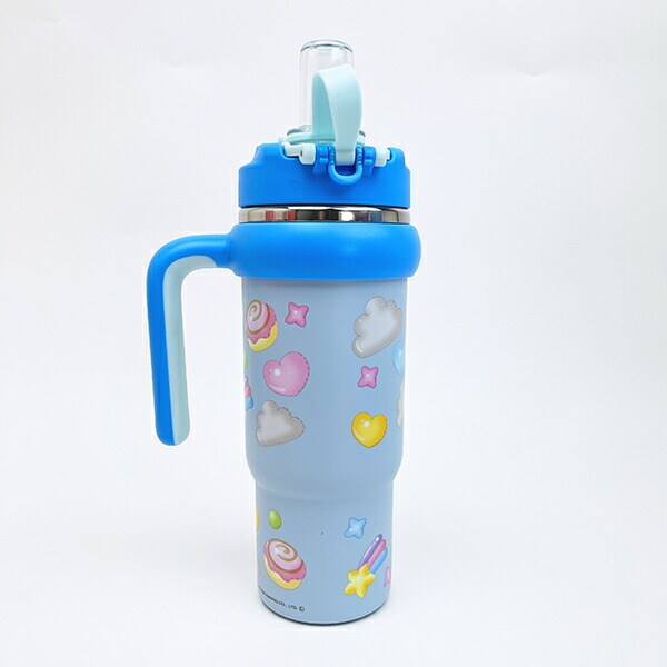 サンリオ シナモロール ハンドル付2WAYストローステンレスタンブラー 水筒 ランチ シナモン Sanrio