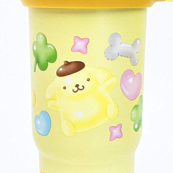 サンリオ ポムポムプリン ハンドル付2WAYストローステンレスタンブラー 水筒 ランチ Sanrio