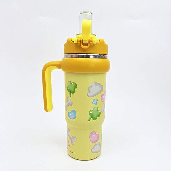 サンリオ ポムポムプリン ハンドル付2WAYストローステンレスタンブラー 水筒 ランチ Sanrio