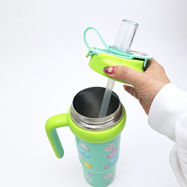 サンリオ ハンギョドン ハンドル付2WAYストローステンレスタンブラー 水筒 ランチ Sanrio