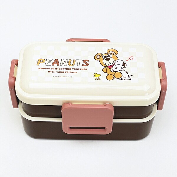 スヌーピー &ベア 2段ふわっと弁当箱 ランチ 日本製 SNOOPY