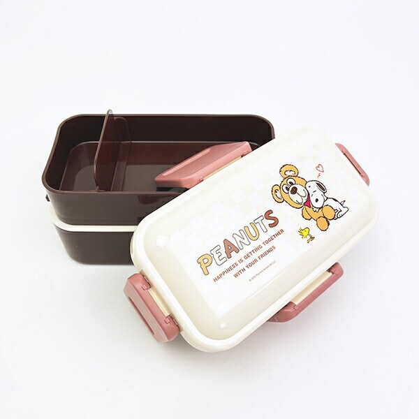 スヌーピー &ベア 2段ふわっと弁当箱 ランチ 日本製 SNOOPY