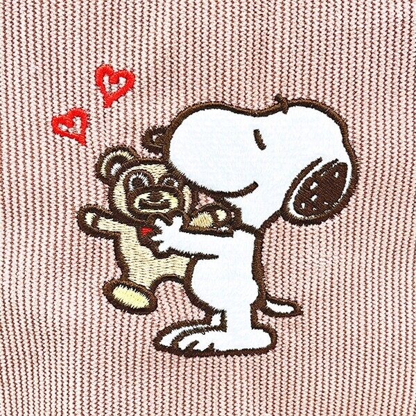 スヌーピー &ベア コーデュロイ生地ランチバッグ SNOOPY