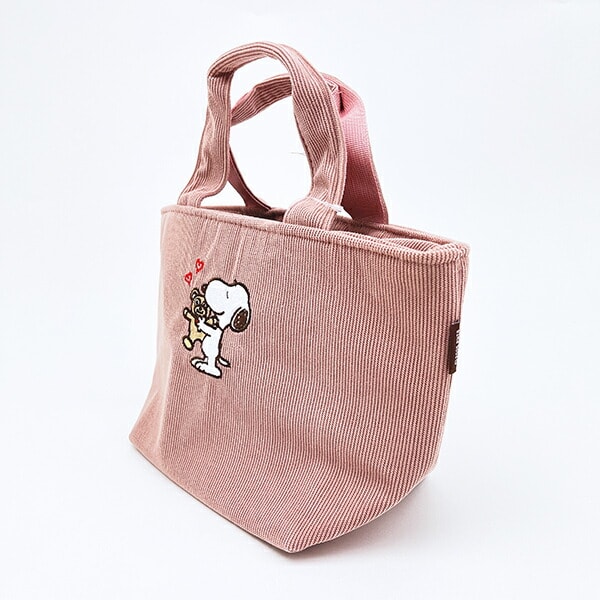 スヌーピー &ベア コーデュロイ生地ランチバッグ SNOOPY