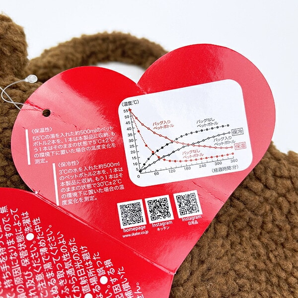 モンチッチ ボア生地ランチバッグ