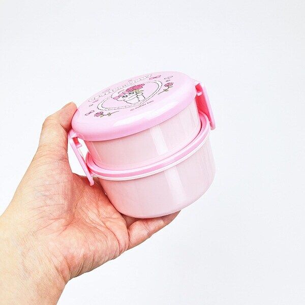 エスターバニー (Esther Bunny) 丸型ランチボックス2段(フォーク付) 日本製