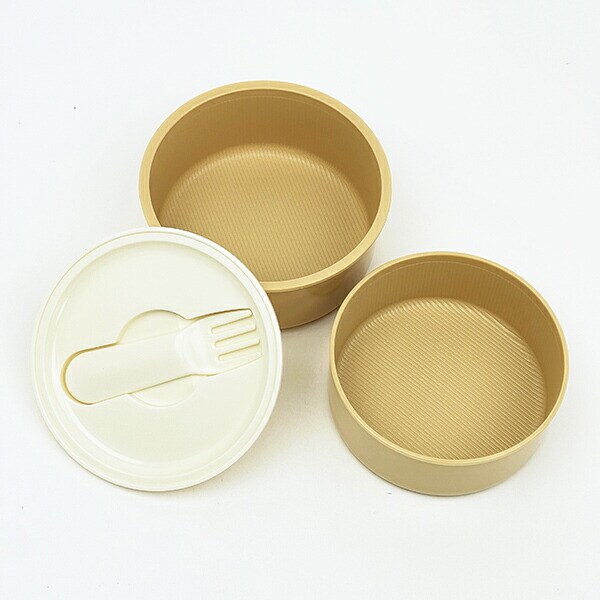 ディズニー Nuiパン 丸型ランチボックス2段(フォーク付) ランチ 日本製 Disney