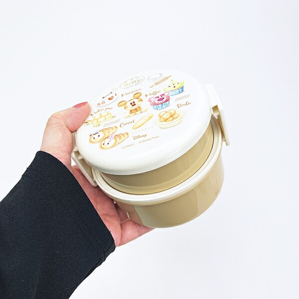 ディズニー Nuiパン 丸型ランチボックス2段(フォーク付) ランチ 日本製 Disney