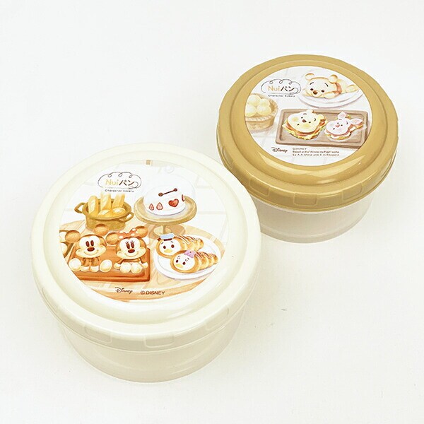 ディズニー Nuiパン ラウンド型フードコンテナ(S/M) ランチ 日本製 Disney