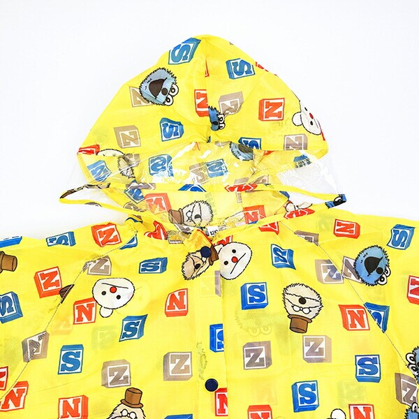 パペットスンスン リュック・ランドセルが背負えるレインコート 110～125cm キッズ