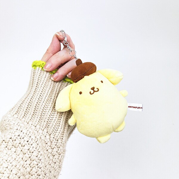 サンリオ ポムポムプリン ダイカットぬいぐるみミラー キーホルダー Sanrio