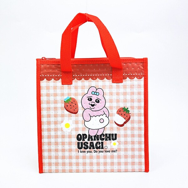 おぱんちゅうさぎ 不繊布ランチトートバッグ