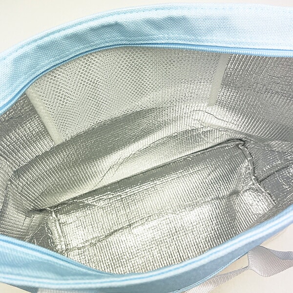 水森亜土 麻風保冷トートショッピングバッグ お買い物バッグ