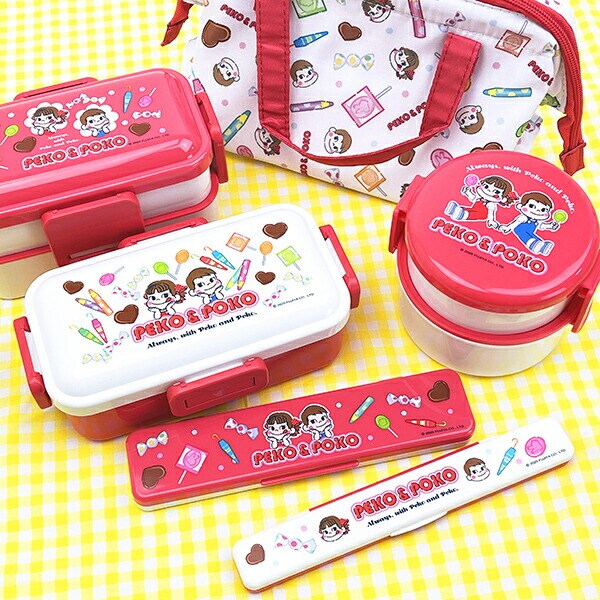 ペコちゃん ポコちゃん がま口ランチバッグ おかし 不二家