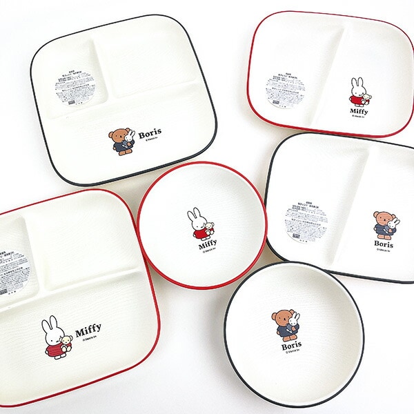 ミッフィー スクエアワンプレート(L) ギンガムシリーズ レッド 食器 miffy 日本製