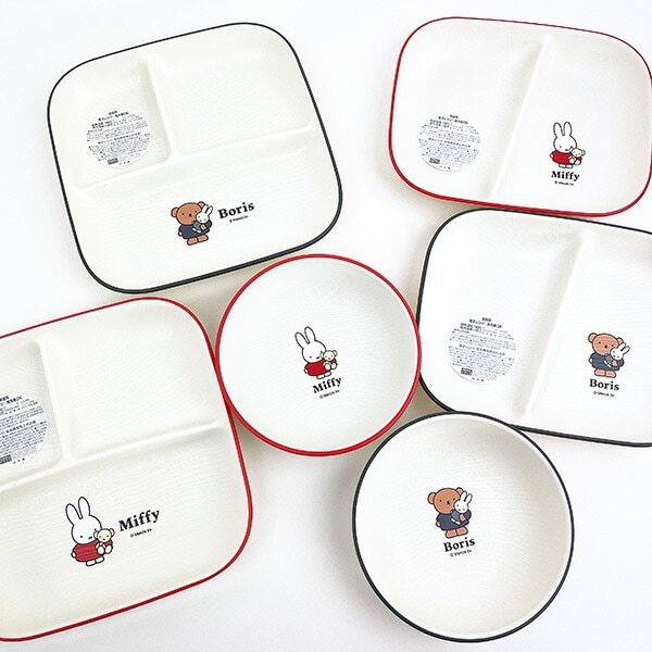 ミッフィー スクエアワンプレート ギンガムシリーズ レッド 食器 miffy 日本製