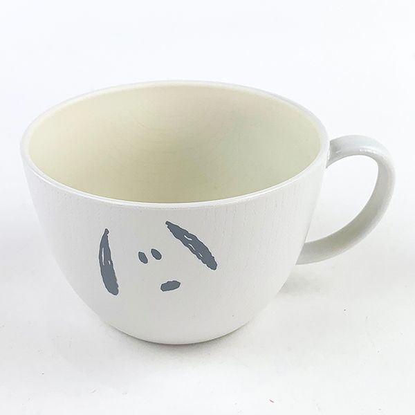 スヌーピー  スープカップ フェイス柄 snoopy キッチン 食器 カップ コップ マグカップ スープ ホワイト  日本製 (mcor)