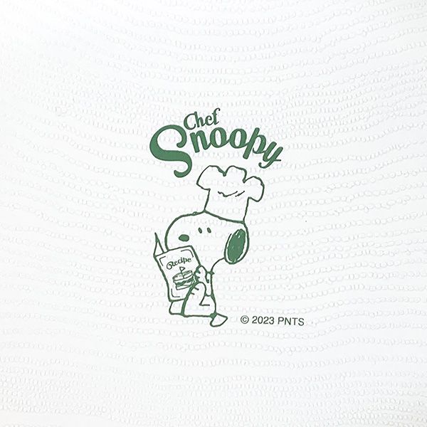 スヌーピーSNOOPY 木目調オーバルプレート シェフ グリーン 皿 キッチン