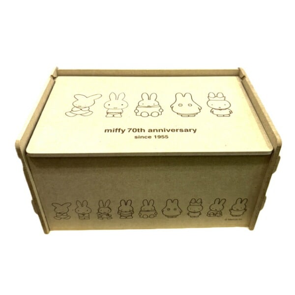 ミッフィー miffy 70th 簡単組立 ふた付収納ボックス (70周年デザイン) マスクケース 日本製