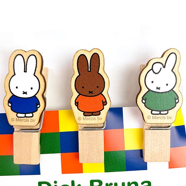 ミッフィー ウッドピンチ 3個セット ミッフィー＆フレンズ ピンチ 挟み 日本製