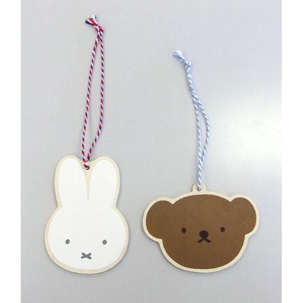 ミッフィー miffy DB/MF 木のオーナメント（ボリス） タグ カード     日本製