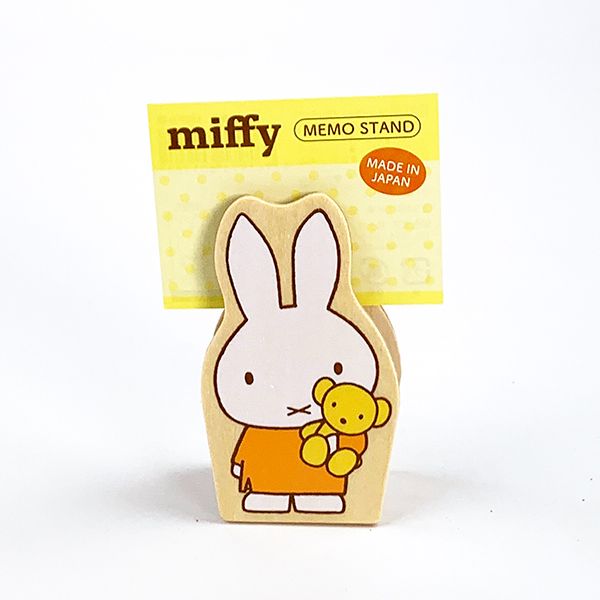 ミッフィー ダイカット メモスタンド ミッフィー＆ベア クリップ メモ挟み インテリア 日本製