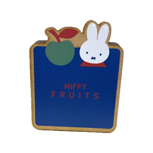 ミッフィー miffy ダイカットメモスタンド (ブルー) ウッドクリップ MIFFY FRUITS 日本製