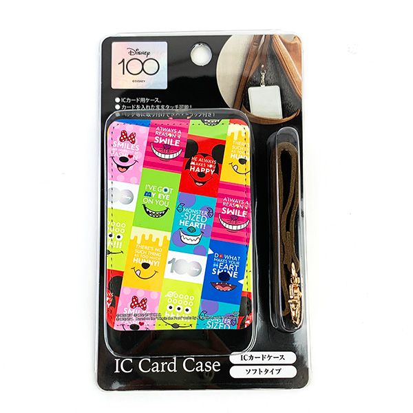 ディズニー100周年 ICカードケース ディズニー・ピクサーキャラクター フェイス パスケース Disney