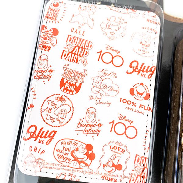 ディズニー100周年 ICカードケース ディズニー・ピクサーキャラクター スタンプ パスケース Disney
