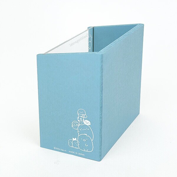 すみっコぐらし フレーム付きボックス ブルー 文具 日本製 すみっこ