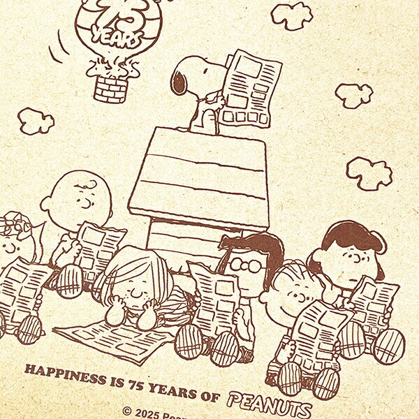 スヌーピー ウッドバインダー 文具 PEANUTS 75th 日本製 SNOOPY