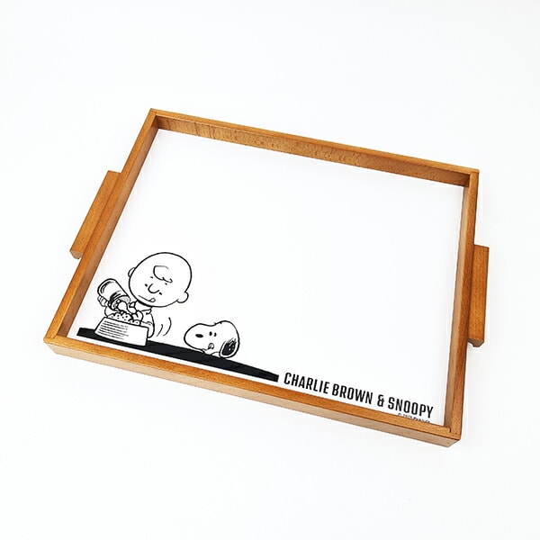 スヌーピー チャーリーブラウン ウッドトレー(L) お盆 キッチン SNOOPY 日本製