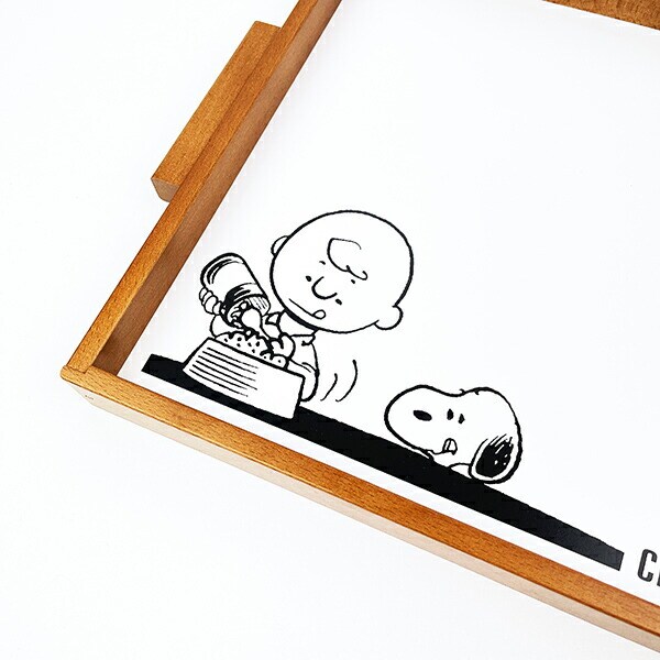 スヌーピー チャーリーブラウン ウッドトレー(L) お盆 キッチン SNOOPY 日本製