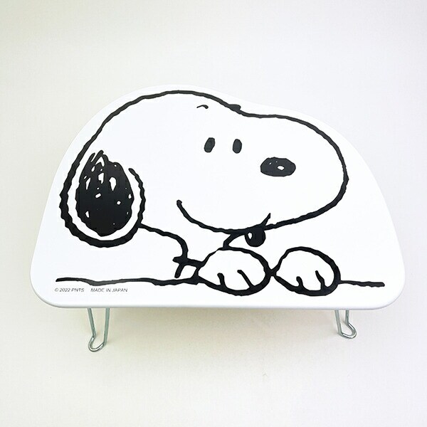 スヌーピー ダイカットミニテーブル フェイス インテリア SNOOPY